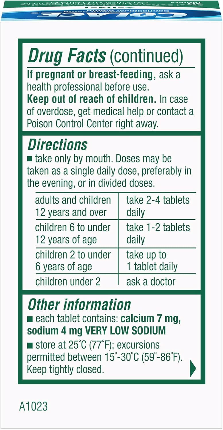 COLACE 2-In-1 Stool Softener & Stimulant Laxative Tablets, Gentle Constipation Relief in 6-12 Hours, 30 Count - Image 3